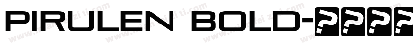 Pirulen Bold字体转换